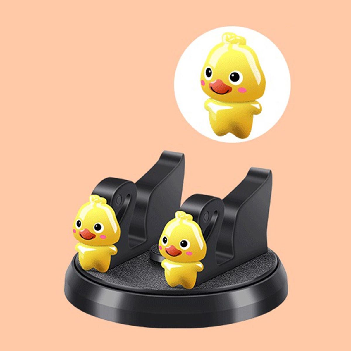 Car Phone Bracket Cartoon Doll Car Dashboard Phone Support