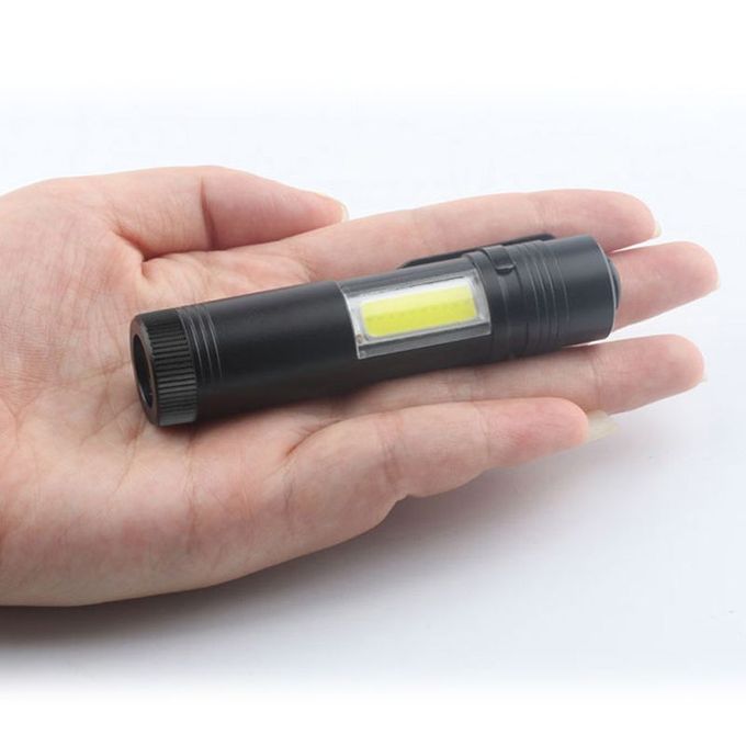 12000LM XPE Q5 +COB LED Flashlight 14500/AA 4 Modes Pocket Clip Torch Light Mini