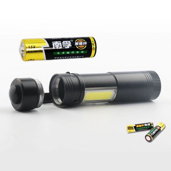 12000LM XPE Q5 +COB LED Flashlight 14500/AA 4 Modes Pocket Clip Torch Light Mini