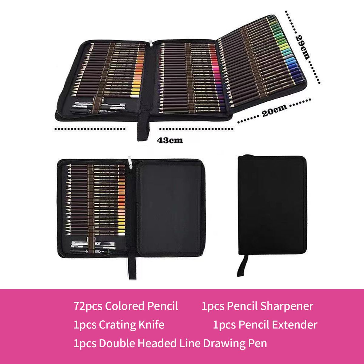 72 Colors Oil Painting Drawing Pencil Stick Set Oil-based