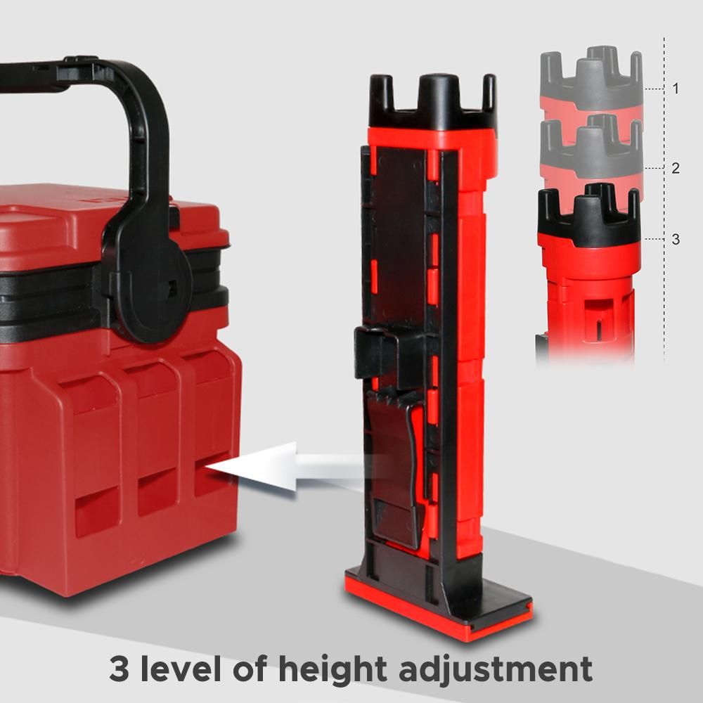 Fishing Rod Stand Tube with Adjustable Height for Fishing Box Fishing Pole Storage Stand
