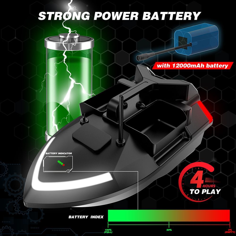 Fishing Bait Boat 500m Remote Control Bait Boat Dual Motor