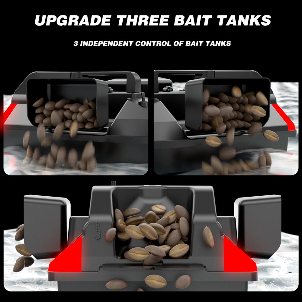 Fishing Bait Boat 500m Remote Control Bait Boat Dual Motor