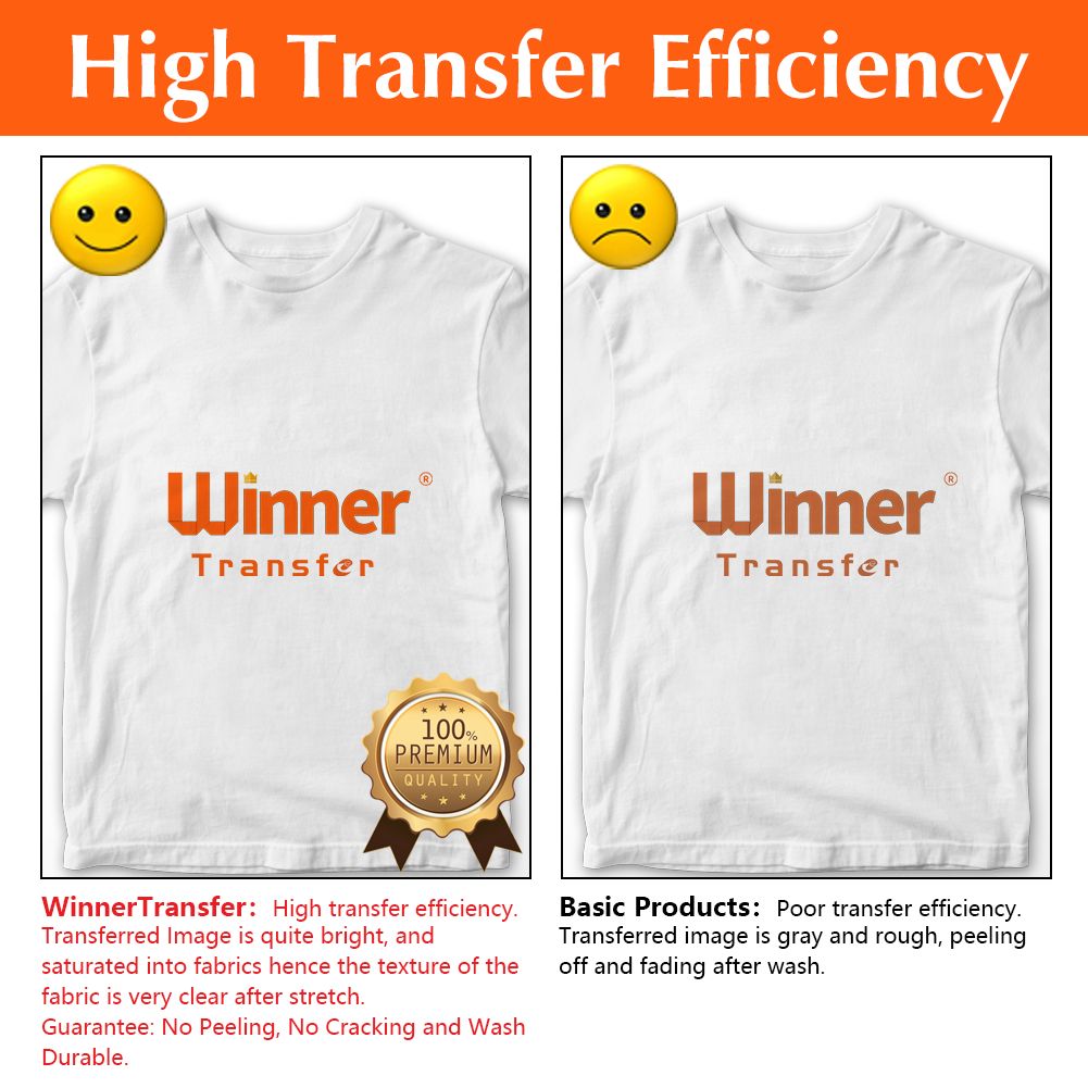 Inkjet Light Heat Transfer Paper Only For Professional Heat Press Machine 100pcs