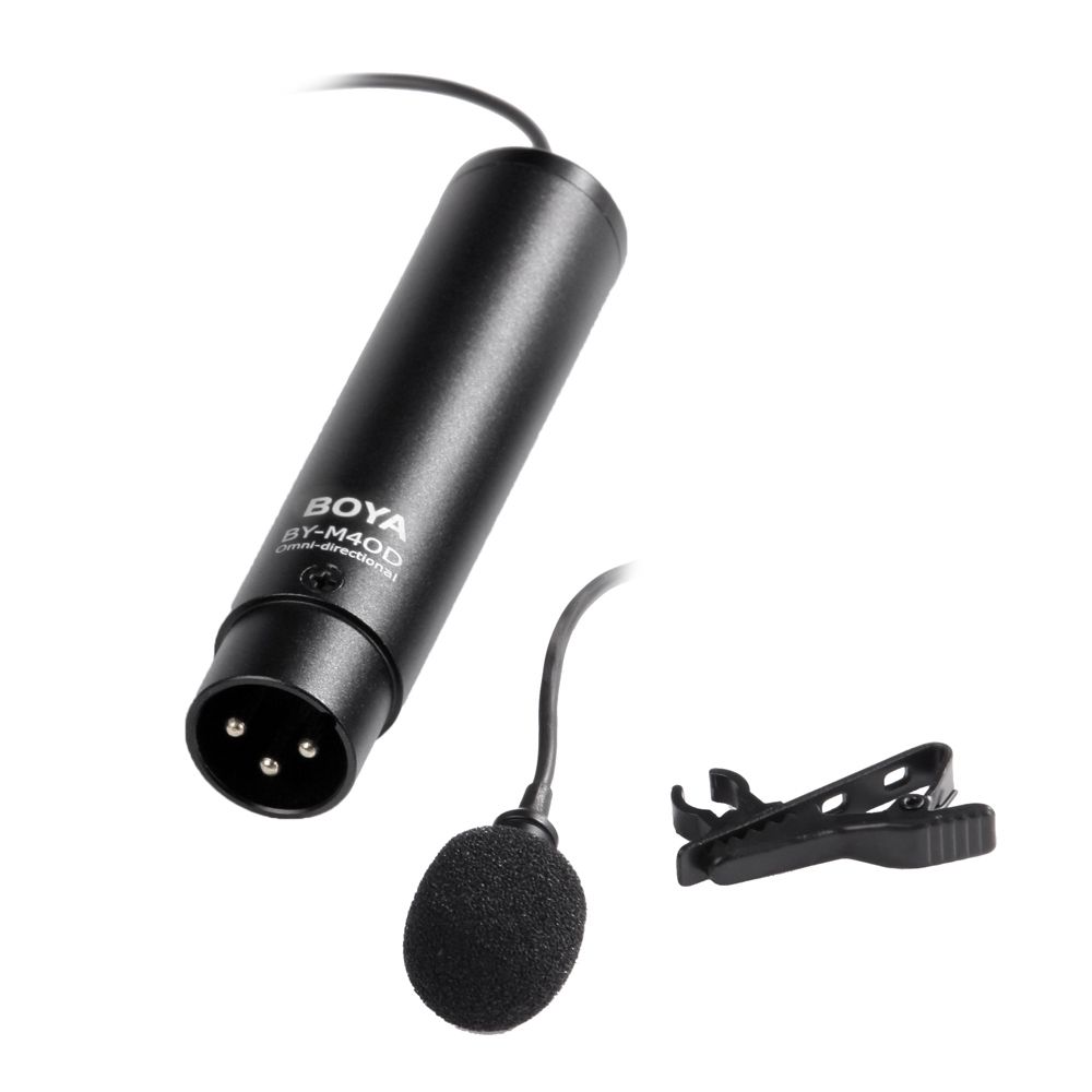 BY-M40D Omni-directional Lavalier Microphone Mic For