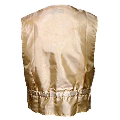 Floral Detailed Men's Waistcoat - GOLD - Mwc-1411