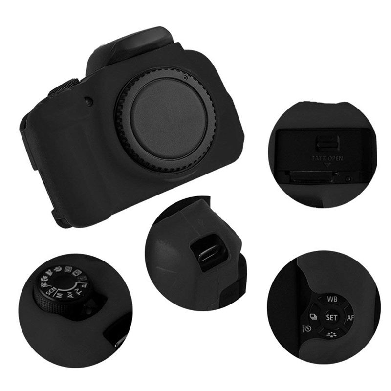 PULUZ Soft Silicone Protective Case For Canon EOS 650D / 700D (Black)