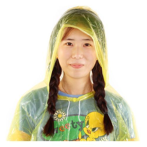 Pocket Transparent Raincoat *6pcs