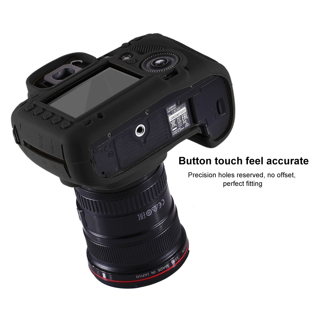 PULUZ Soft Silicone Protective Case For Canon EOS 5D Mark III / 5D3(Black)