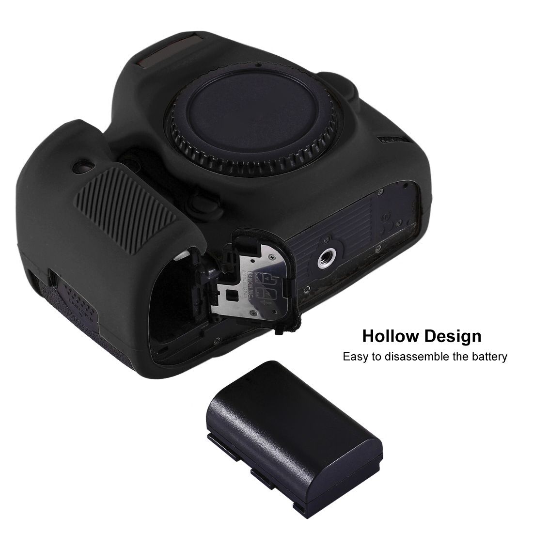 PULUZ Soft Silicone Protective Case For Canon EOS 5D Mark III / 5D3(Black)