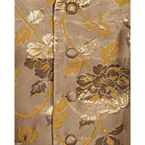 Four Buttoned Detailed Waistcoat - Gold & Yellow