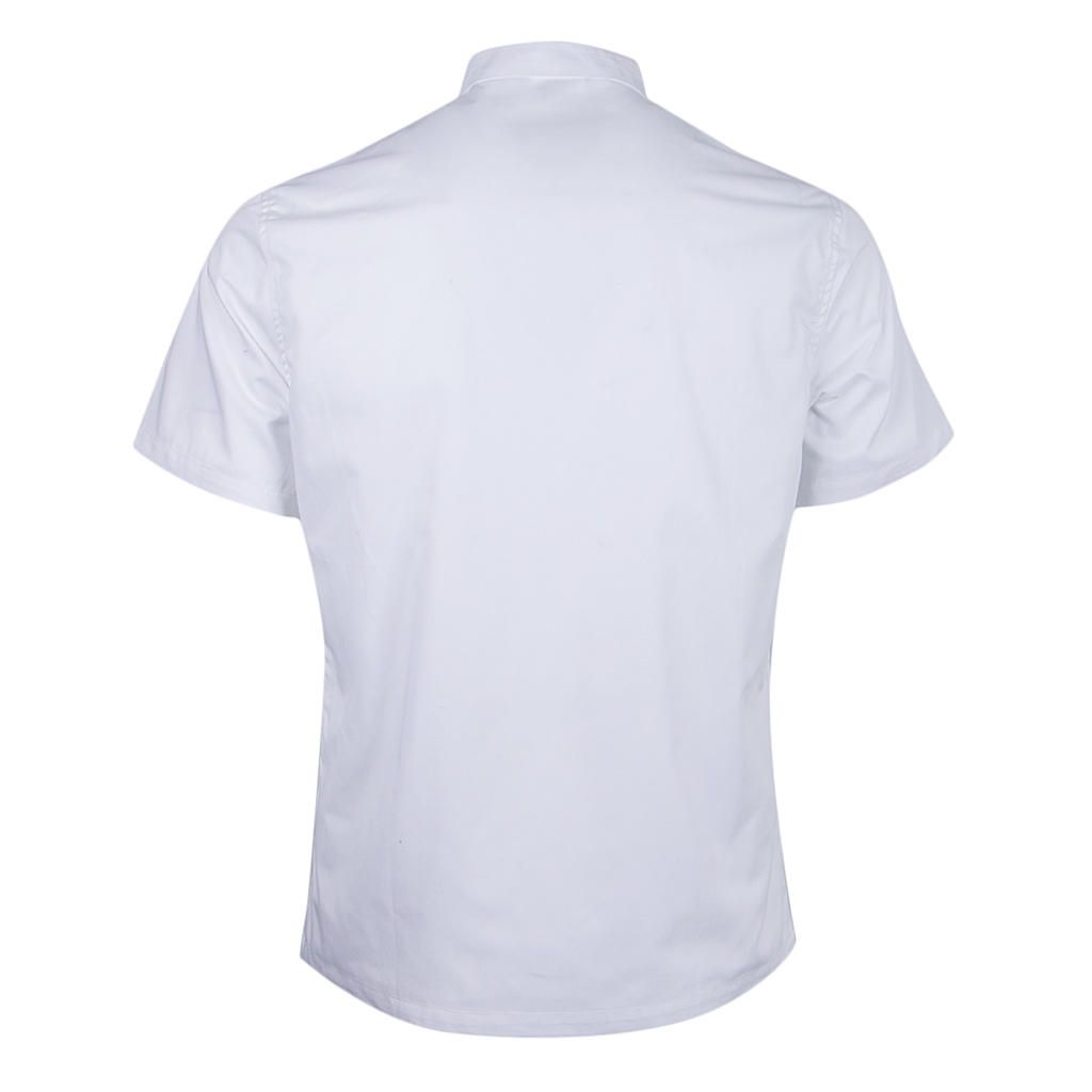 Unisex Summer Chef Coat Jacket Kitchen Chef Vest Uniform Apparel White