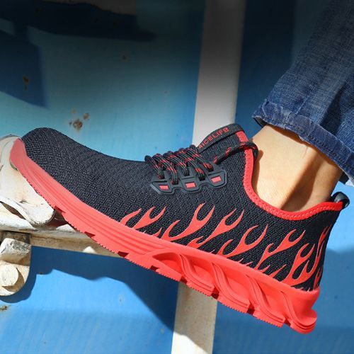 Work Boots Men Outdoor Steel Safety Shoes Breathable