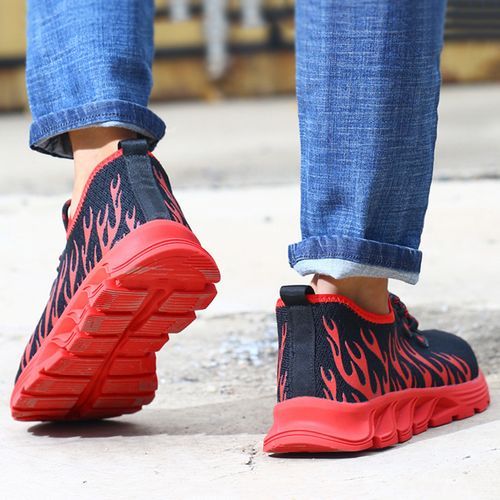 Work Boots Men Outdoor Steel Safety Shoes Breathable