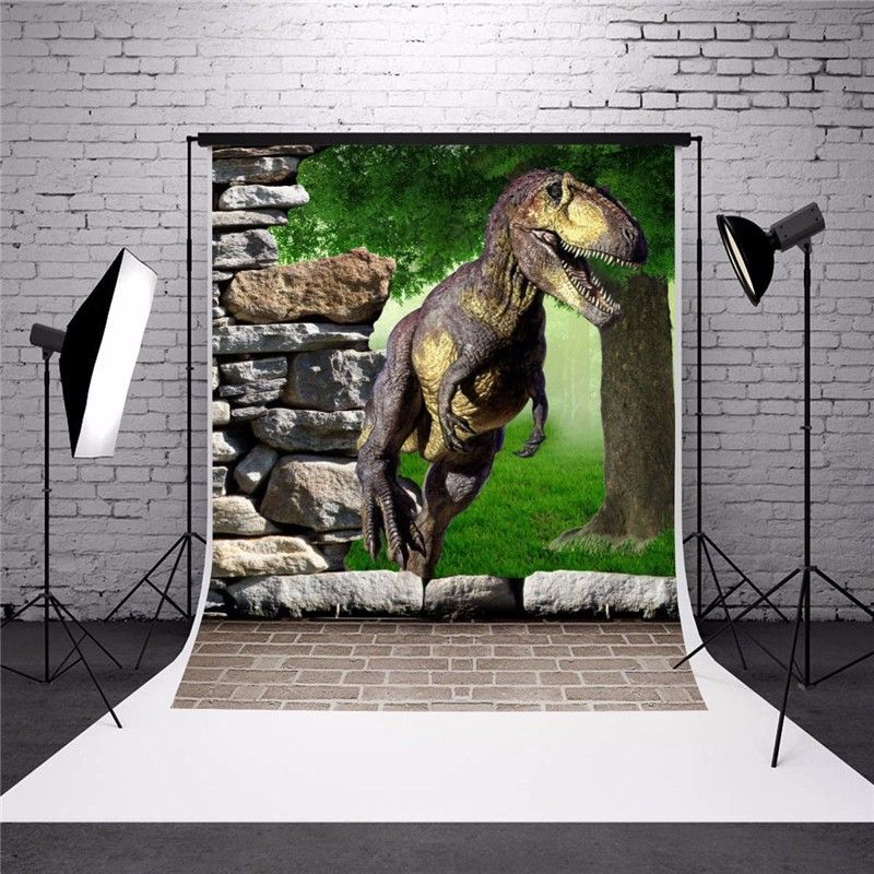 3x5Ft Photography Background 3D Dinosaur Children's Theme Backdrop For Prop New