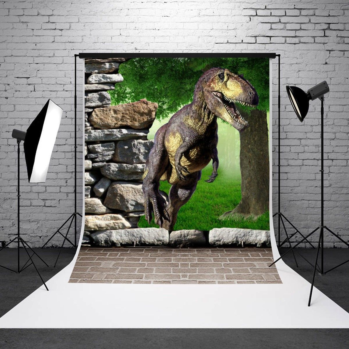 3x5Ft Photography Background 3D Dinosaur Children's Theme Backdrop For Prop New