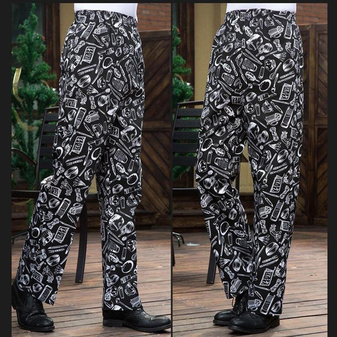 Chef Pants Uniform Cargo Baggy Pants Kitchen Work Trousers M M Cutlery