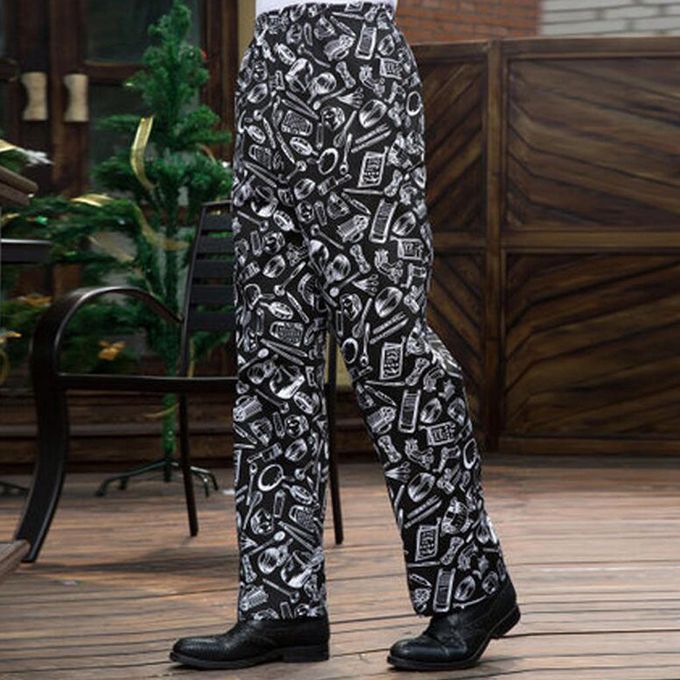Chef Pants Uniform Cargo Baggy Pants Kitchen Work Trousers M M Cutlery