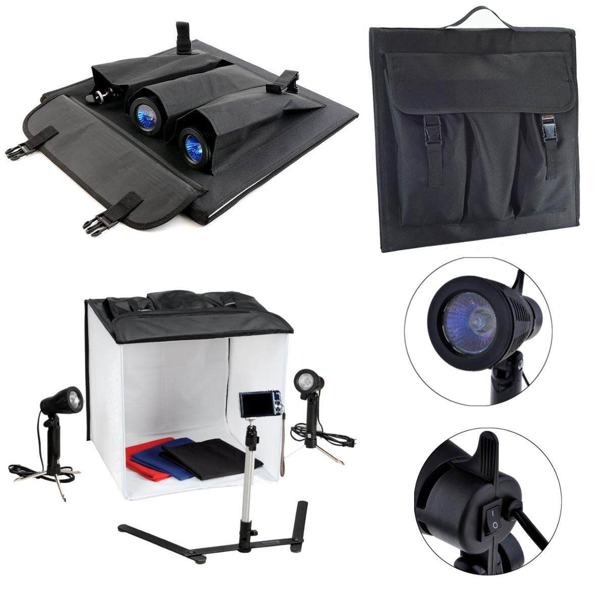 Photo Video Photography Studio Kit Light Box Tent Room Lighting Backdrop Cub Halogen Lamp Product Video Shooting