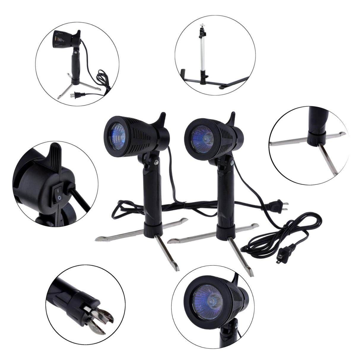 Photo Video Photography Studio Kit Light Box Tent Room Lighting Backdrop Cub Halogen Lamp Product Video Shooting