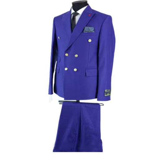 Turkey Fitted Double Bracelet 2 in 1 piece Suit- Blue
