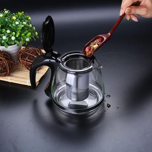 Creative Design Glass Teapot Fashion Glass Teapot  For Tea Flower With Removable Steel Infuser Filter Tea Kettle