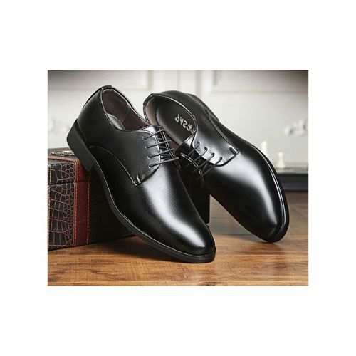 Mens Leather Formal Shoes For Bussiness/ Wedding - Black