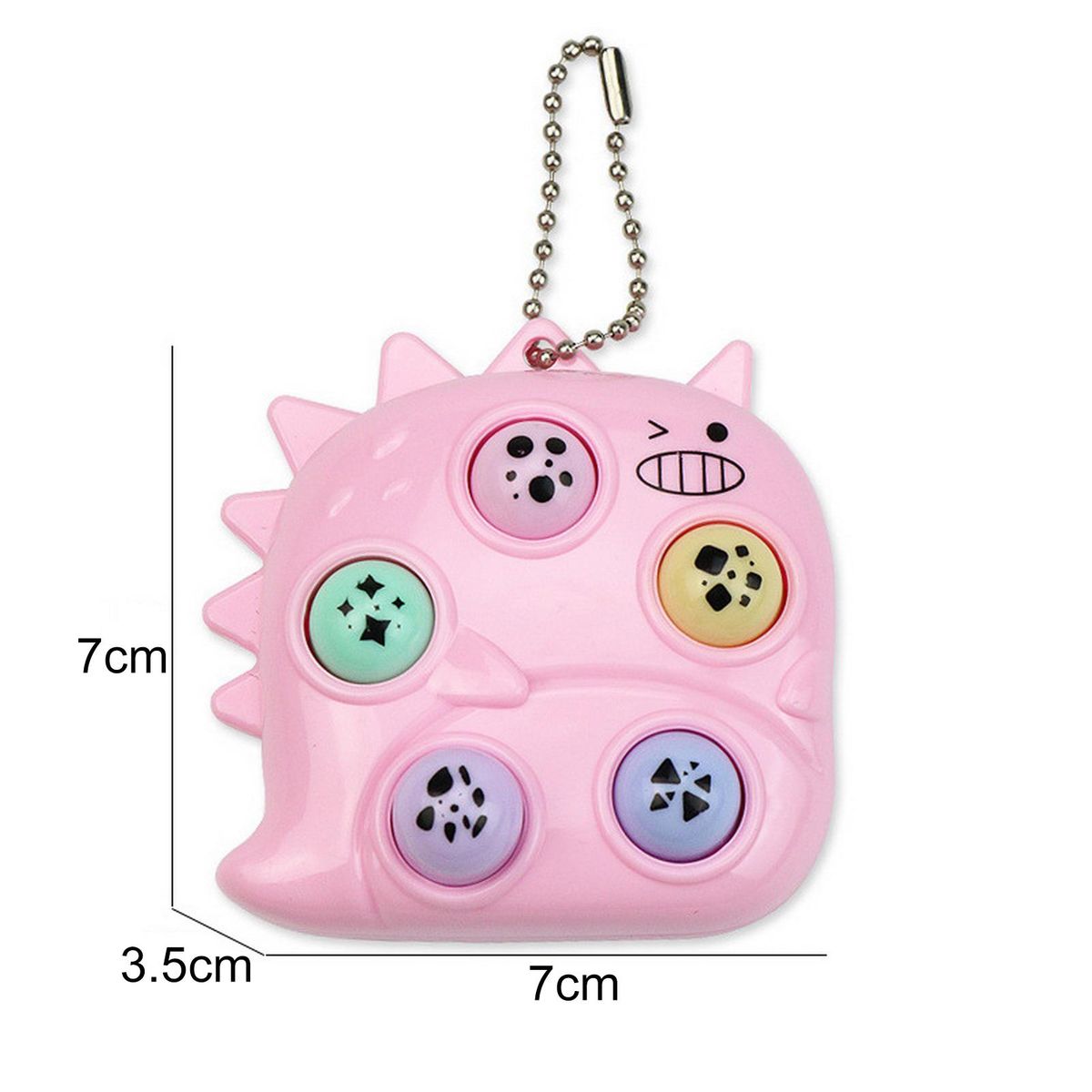 Game Console Keyring Children Game Console Toy Pink