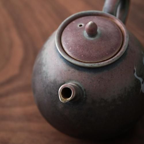Ceramic Tea Pot Kettle Jingdezhen Handmade Retro Chinese Teapot Stoneware Kiln Changing Color Kung Fu Tea Set