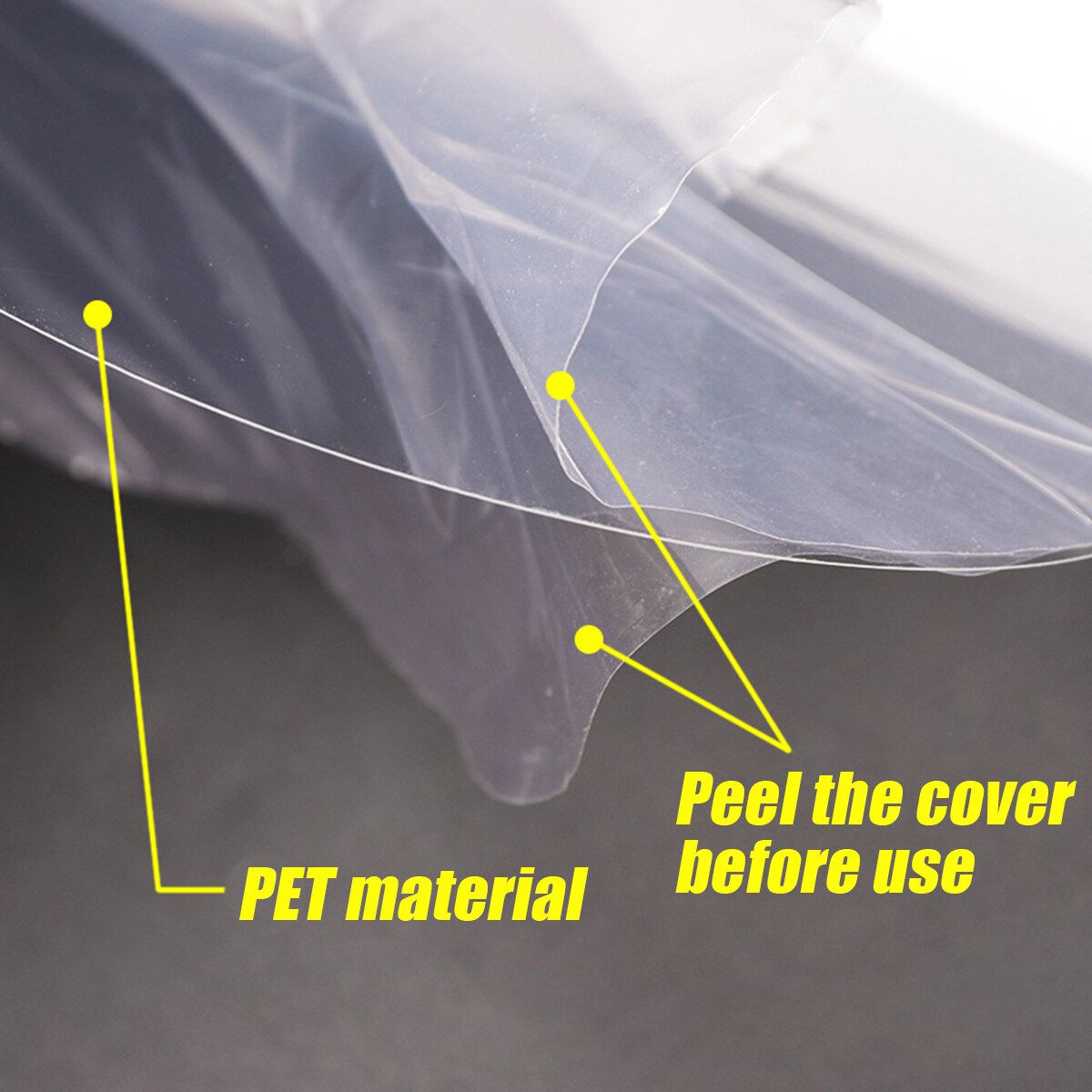 2PCS Transparent Adjustable Full Face Clear Protective Film Shield Plastic Anti-fog Safety