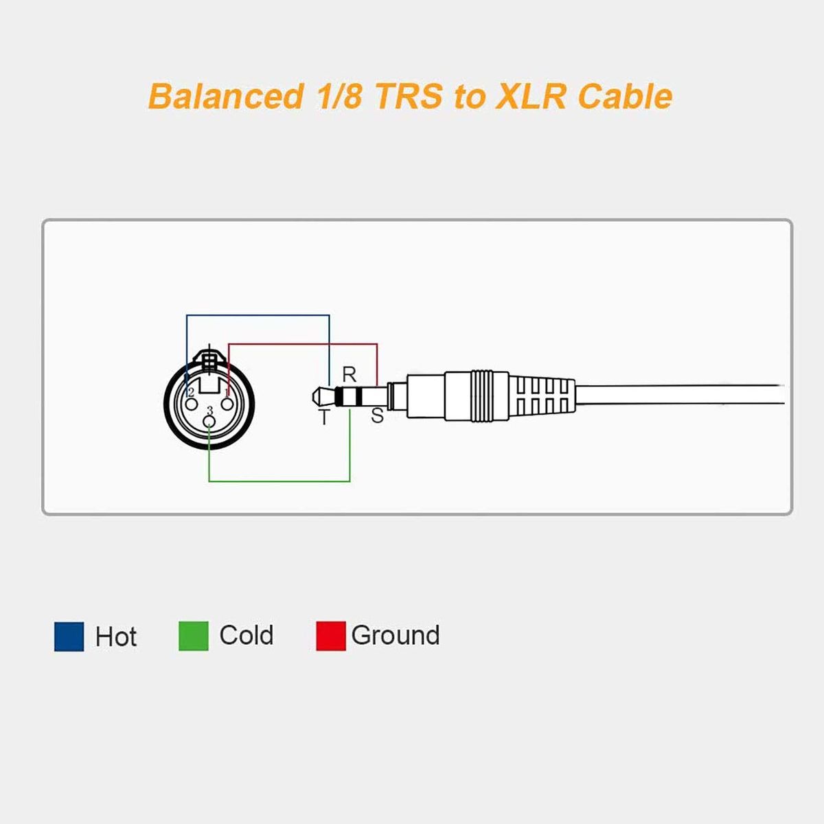 Replacement Locking 3.5mm Trs Xlr Balanced Cable For Sony