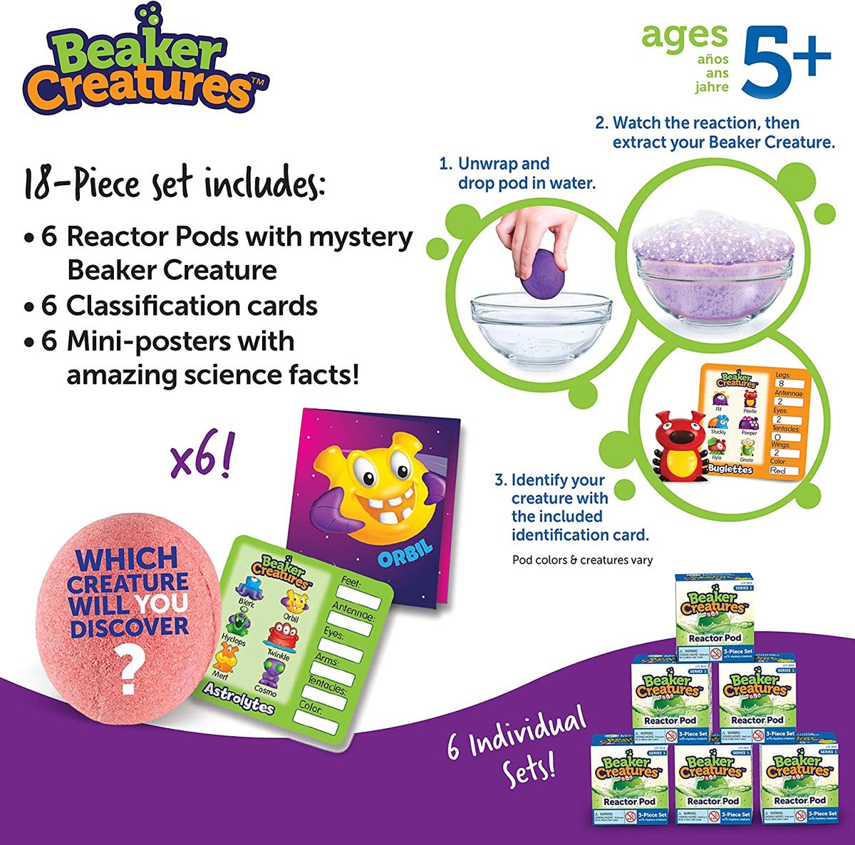 Beaker Creatures Reactor Pods