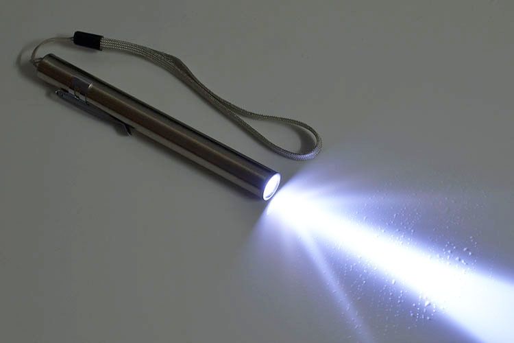 Usb Mini Rechargeable Flashlight Stainless Steel Glare