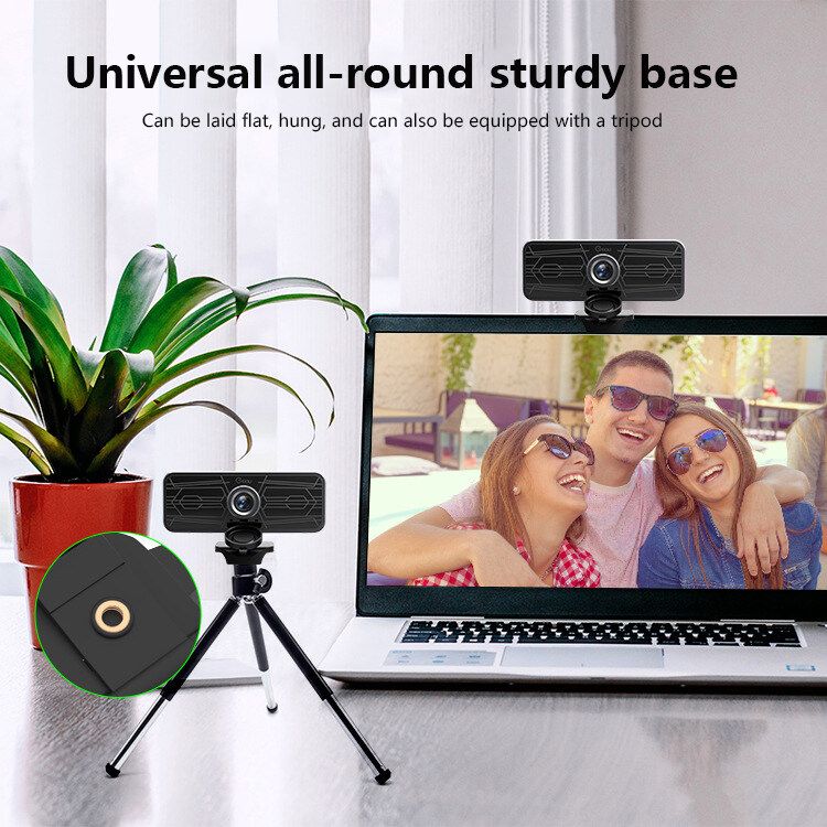 Gsou T16S 1080P HD USB Webcam Conference Live 77° Wide Angle Computer Camera Built-in Digital Microphone For PC Laptop