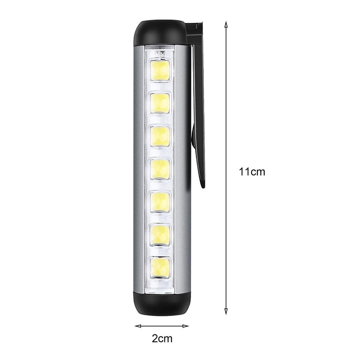Pocket Flashlight Torchlight Outdoor Camping LED Flashlight Black