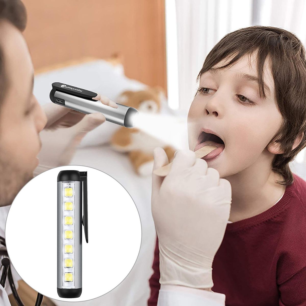 Pocket Flashlight Torchlight Outdoor Camping LED Flashlight Black
