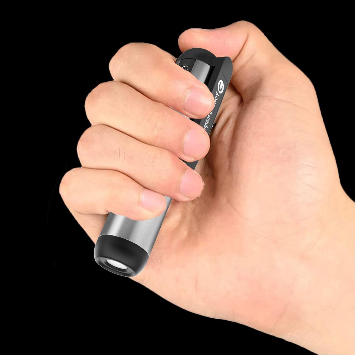 Pocket Flashlight Torchlight Outdoor Camping LED Flashlight Black