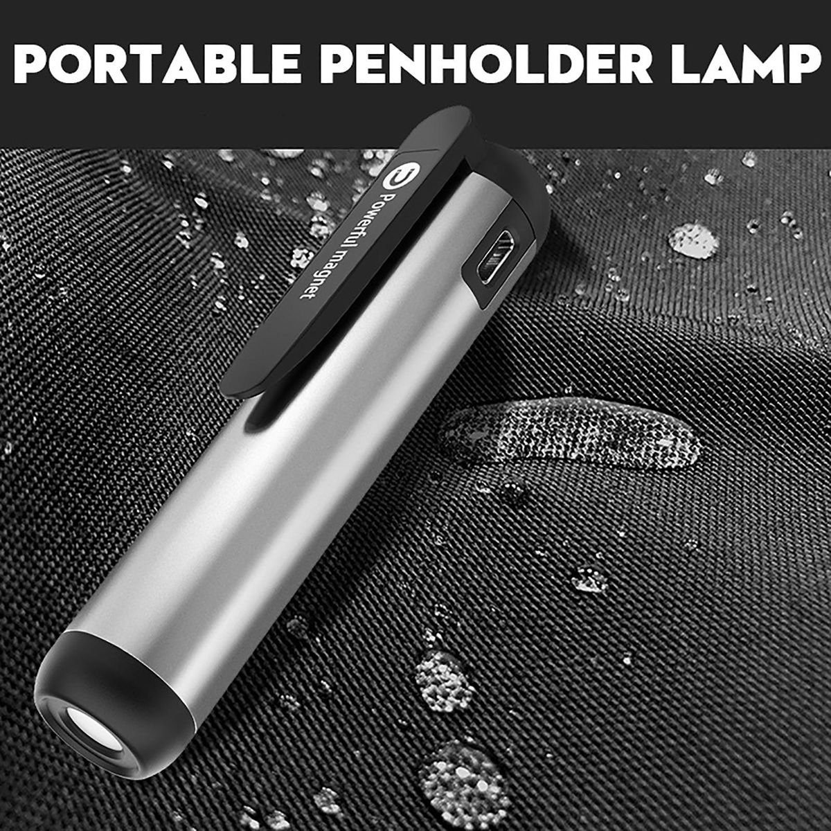 Pocket Flashlight Torchlight Outdoor Camping LED Flashlight Black