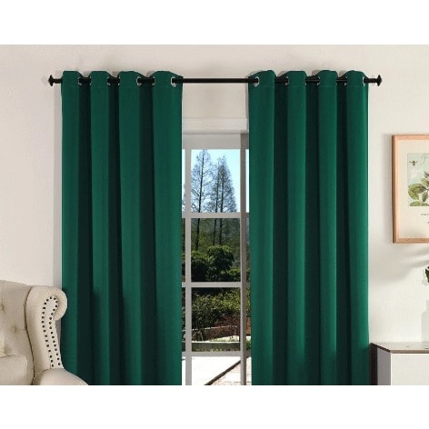 7.5ft By 7.5ft High Quality Curtains -green