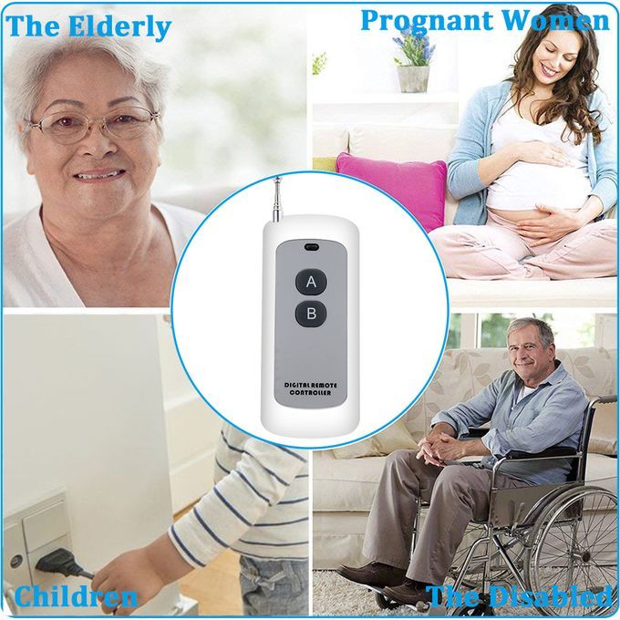 2x 1000M DC12V 433MHz 10A 1 CH RF Wireless Remote Control Switch