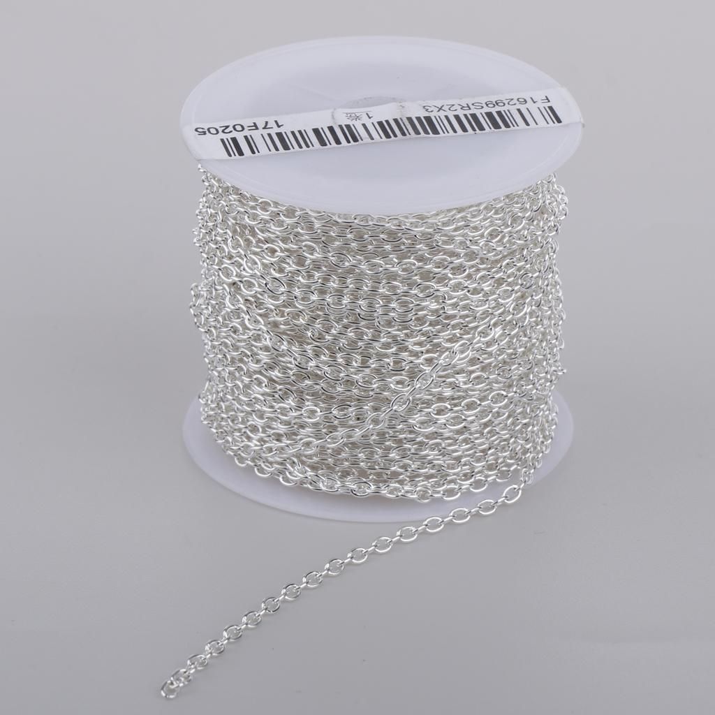 10 Yards/Roll Bracelet Extension Chain Necklace Tail Extender Platinum