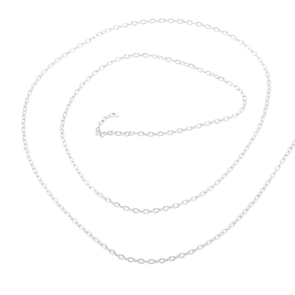 10 Yards/Roll Bracelet Extension Chain Necklace Tail Extender Platinum