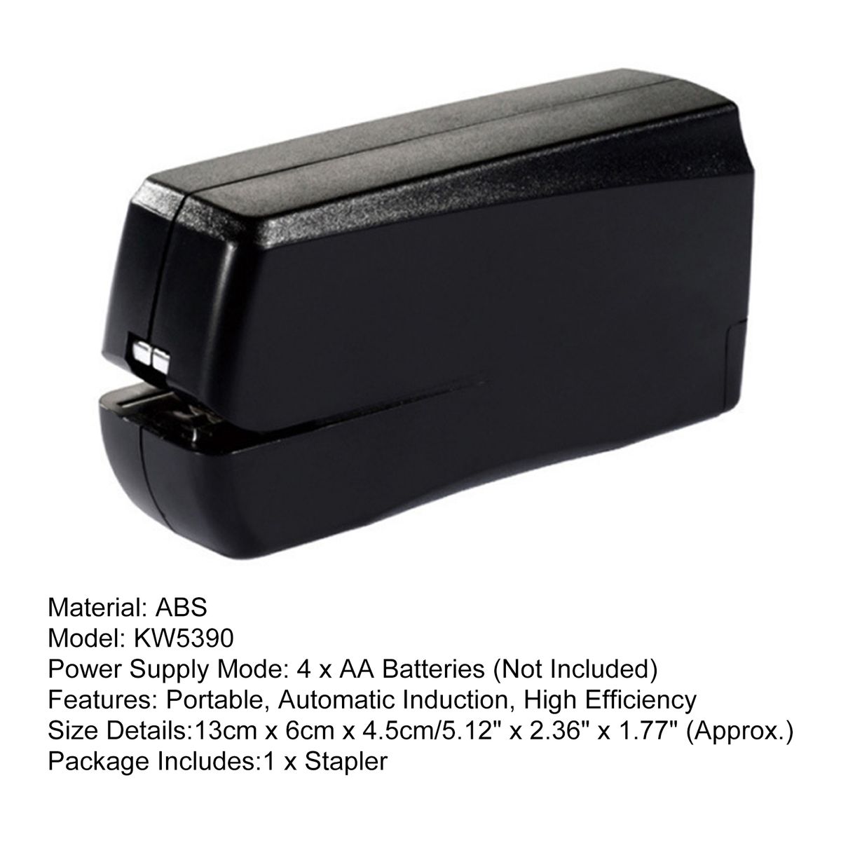 Mini Electric Stapler Automatic Binding Stapling Machine Black