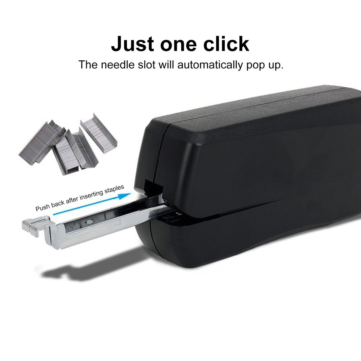 Mini Electric Stapler Automatic Binding Stapling Machine Black
