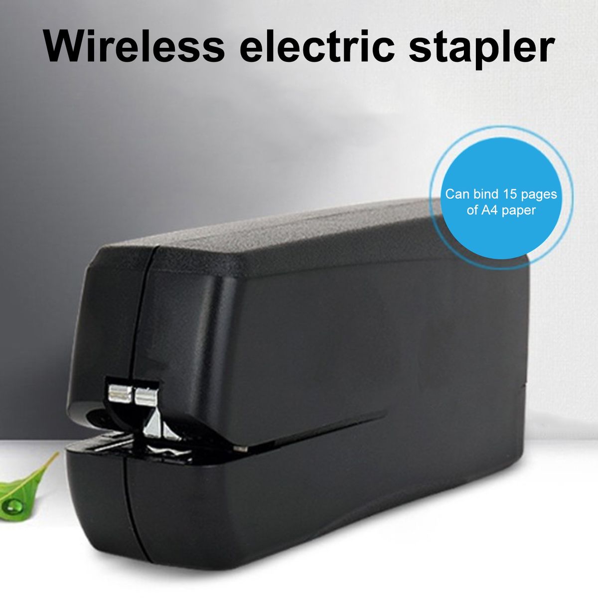 Mini Electric Stapler Automatic Binding Stapling Machine Black