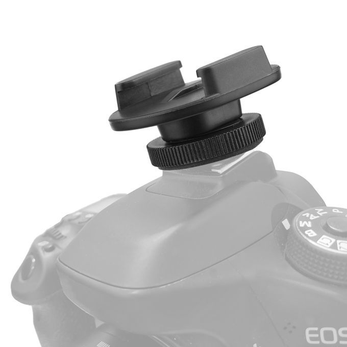 Sports Camera Cold Shoe Mount Adapter With 1/4 Inch Screw