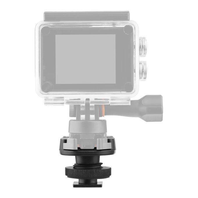 Sports Camera Cold Shoe Mount Adapter With 1/4 Inch Screw