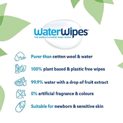 Waterwipes Baby Wipes - 4 X 60 Each