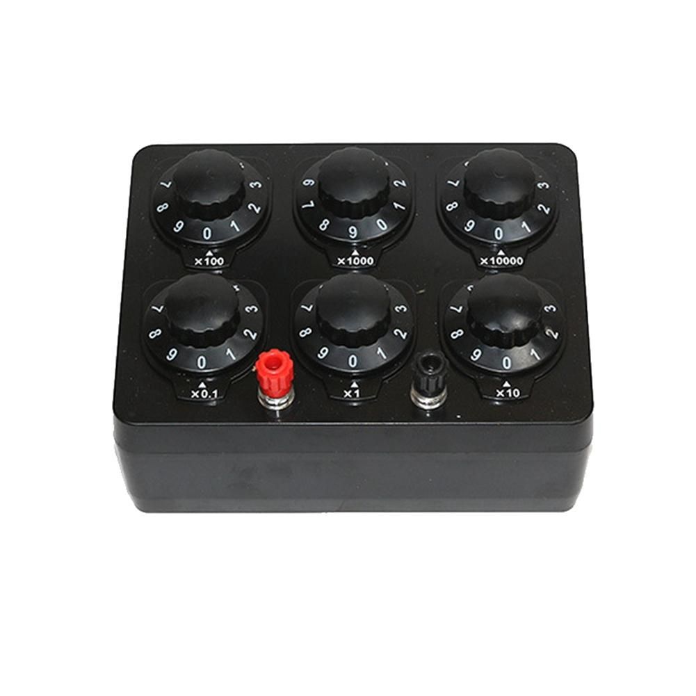 0-999999 Ohm Simple Resistance Box Precision Variable Decade Resistor Teaching Instrument Teaching Resistance Box