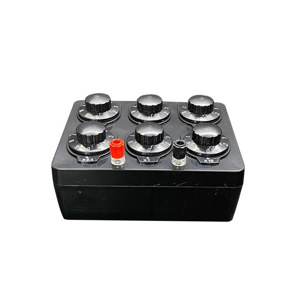 0-999999 Ohm Simple Resistance Box Precision Variable Decade Resistor Teaching Instrument Teaching Resistance Box